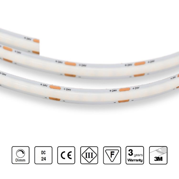 STRIP LED 24V 256 LED/m 15W/m CRI 90