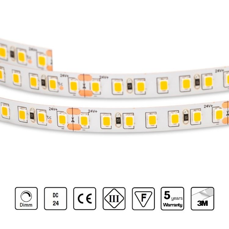 STRIP LED 24V 140 LED/m 5W/m CRI 80/90