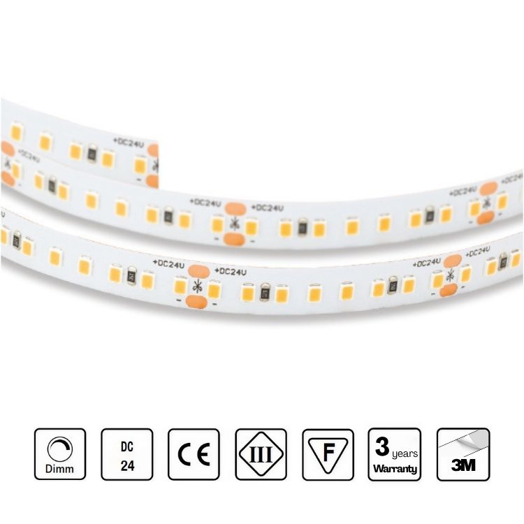 STRIP LED 24V 160 LED/m 22W/m CRI 90