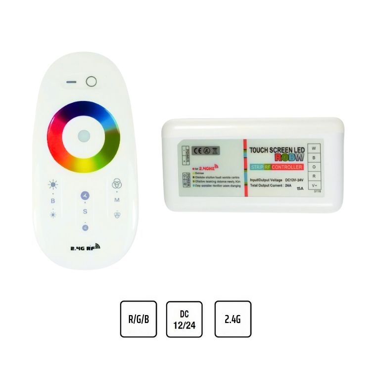 Sistema di controllo LED RGBW 2.4G touch