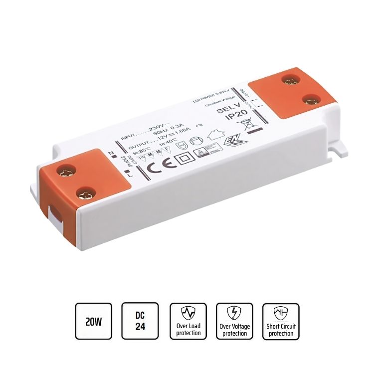 Alimentatore 24V 20W Ultrasottile
