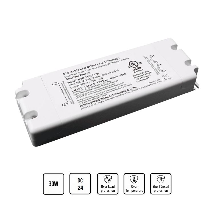 Alimentatore 24V 30W TRIAC/0-10V