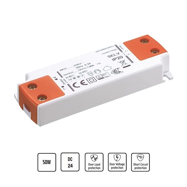 Alimentatore 24V 50W Ultrasottile