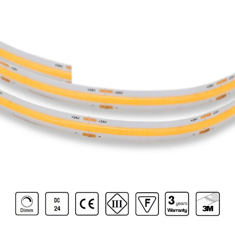 STRIP LED 24V 480 LED/m 12W/m CRI 90