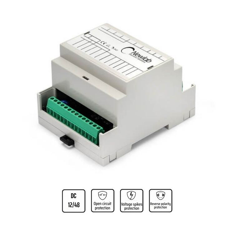 Dimmer 4 canali CC con ingresso DMX/PUSH/DALI/POT/0-10V/BLE