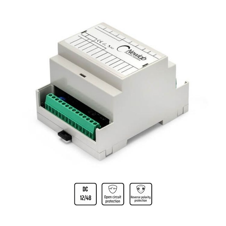 Dimmer 4 canali CV con ingresso DMX/PUSH/DALI/POT/0-10V/BLE