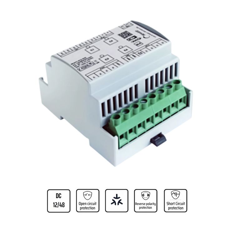 Dimmer 4 canali CV con ingresso MATTER/PUSH