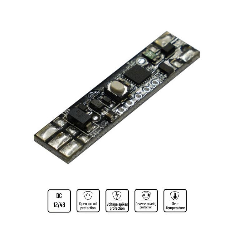 Dimmer monocanale CC con ingresso PUSH