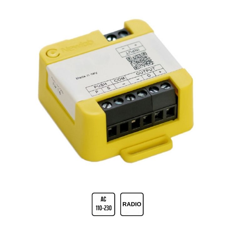 Trasmettitore RX 1-4 ingressi RADIO/PUSH